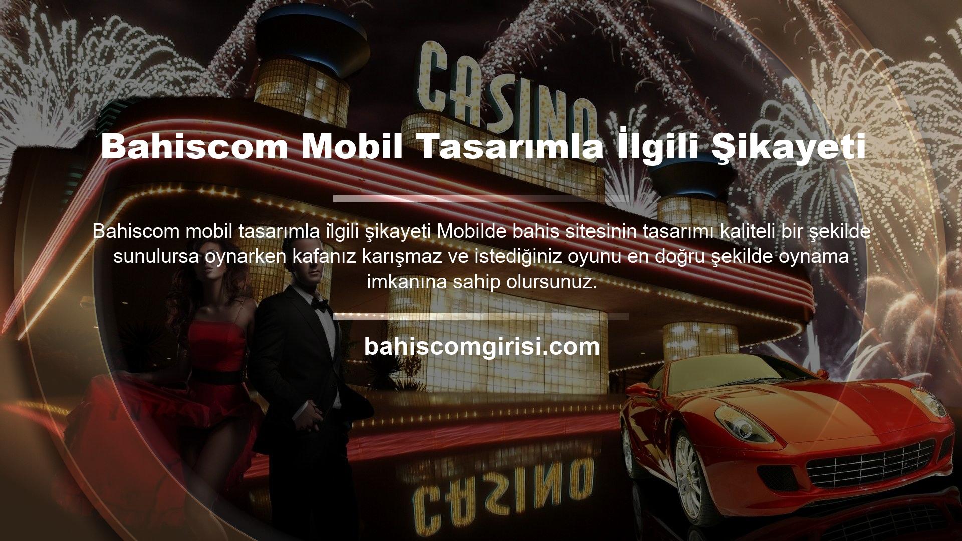 Bahiscom Şikayet Mobil Tasarımı Bu noktada doğru yerleşim özellikle önemlidir