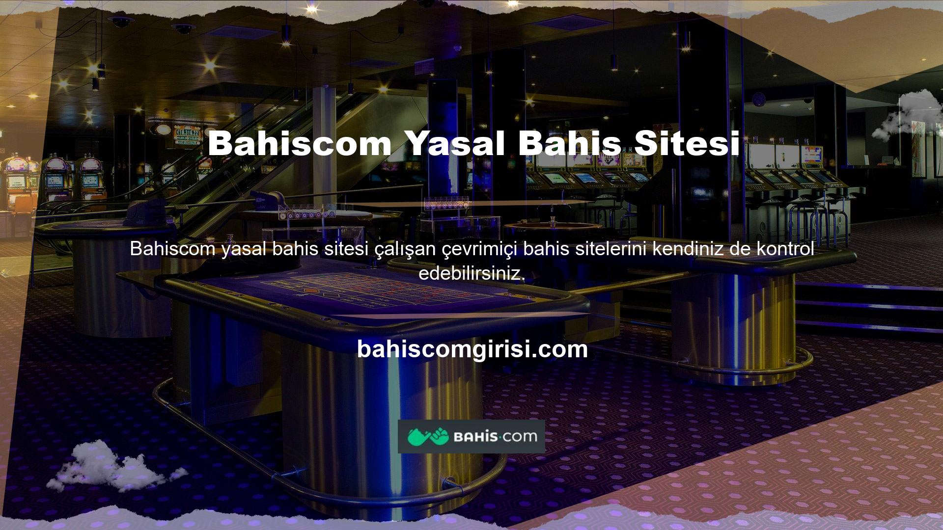 Bahiscom oyun ve casino lisanslarını yeniledi